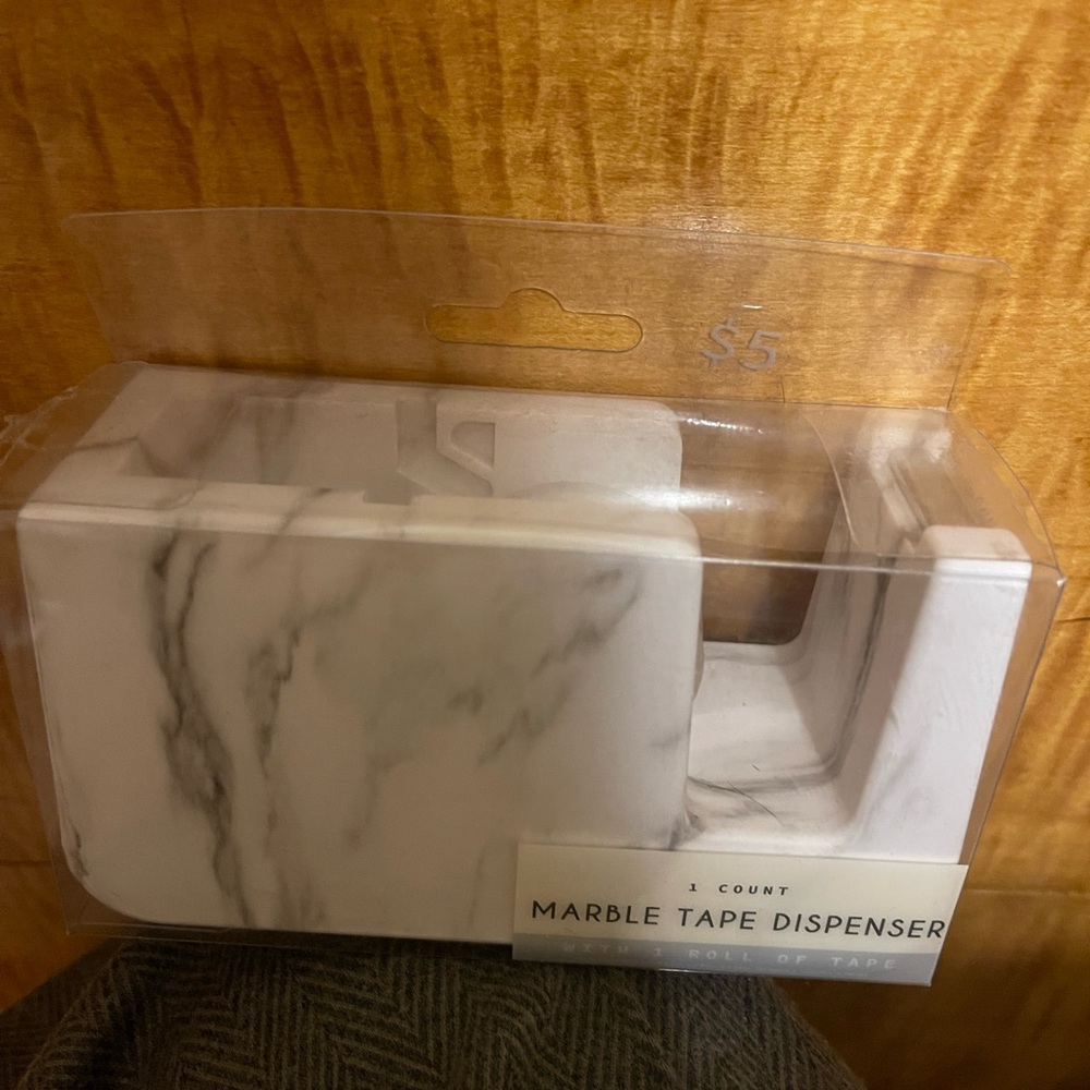 Chic White Marble Stapler
